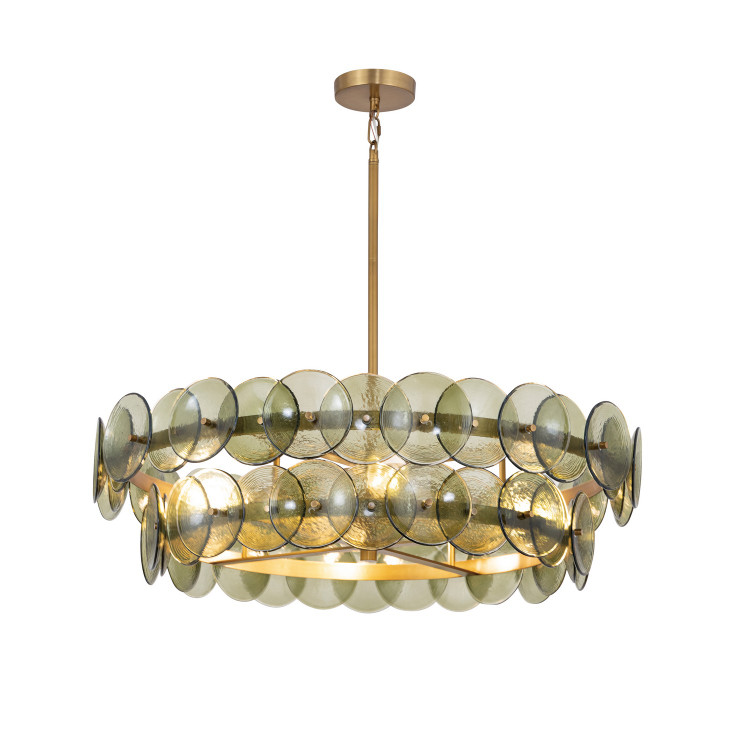 Maxim - 21823GNWBR - Six Light Chandelier - Loren - Weathered Brass