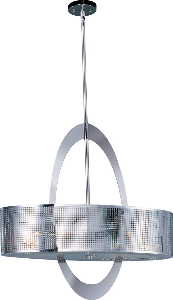 Maxim - 22305PN - Six Light Pendant - Mirage - Polished Nickel