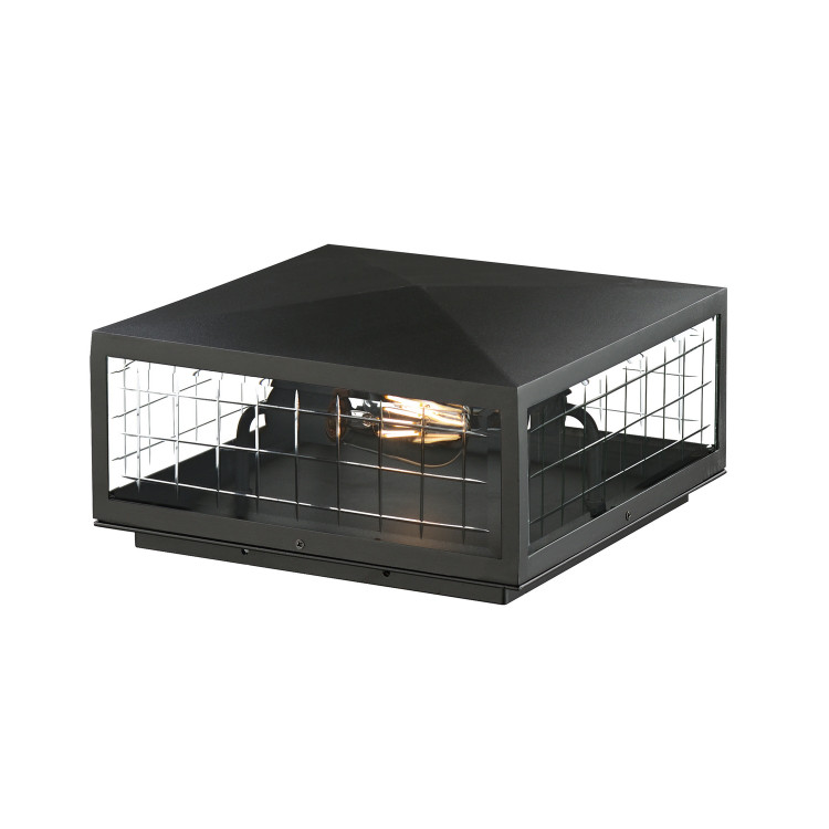 Maxim - 30690CLBK - Two Light Deck Lantern - Magnus - Black