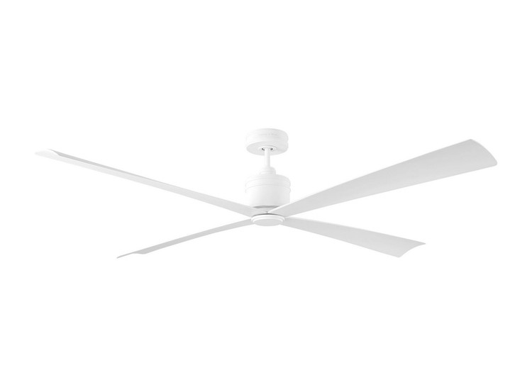 Visual Comfort Fan - 4LNCR72RZW - 72 Ceiling Fan - Launceton 72 - Matte White