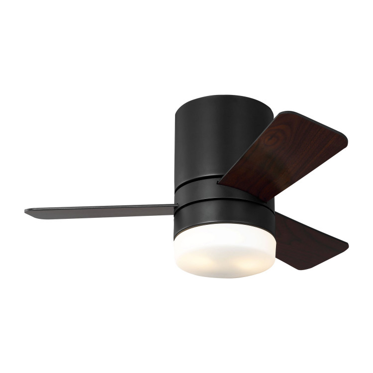 Generation Lighting - 3ERHR32MBKD - 32Ceiling Fan - Era 32 Hugger LED - Midnight Black