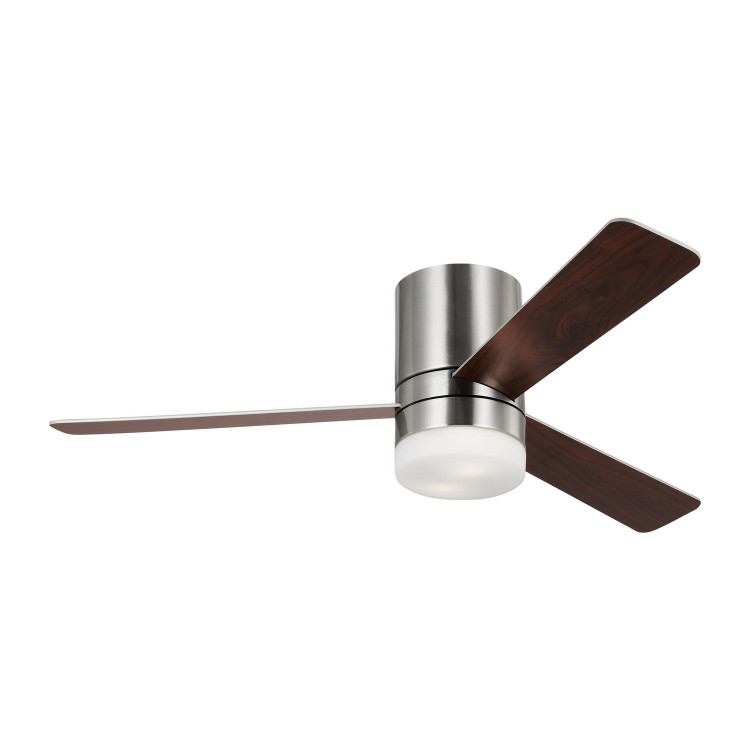 manufacturer_finish:Brushed Steel/Silver/American Walnut reversible blades/Silver/American Walnut reversible blades|manufacturer_glass:Matt Opal|fan_control:Wall Mount Control 4-speed Dimmer and Manual Reverse