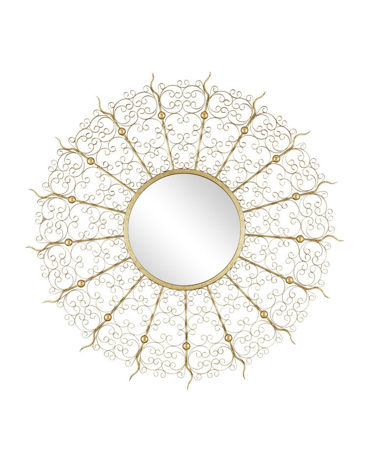 Currey and Company - 1000-0165 - Mirror - Levain - Gold Leaf