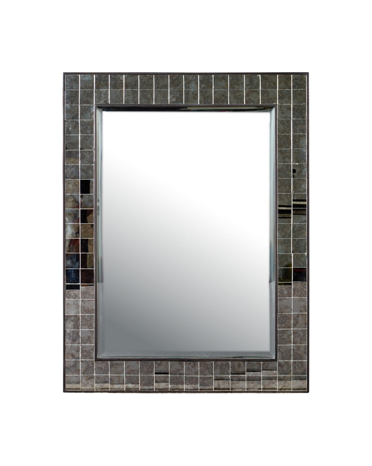 Currey and Company - 1000-0166 - Mirror - Mosaico - Ebony/Antique Mirror