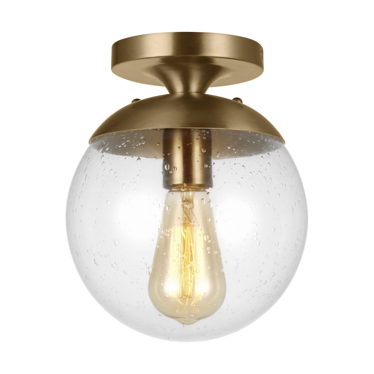 Visual Comfort Studio - 7501801EN7-848 - One Light Wall / Ceiling Semi-Flush Mount - Leo H.G. - Satin Brass