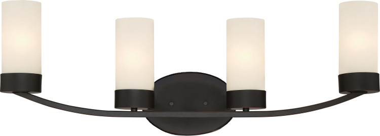 Nuvo Lighting - 60-6324 - Four Light Vanity - Denver - Mahogany Bronze