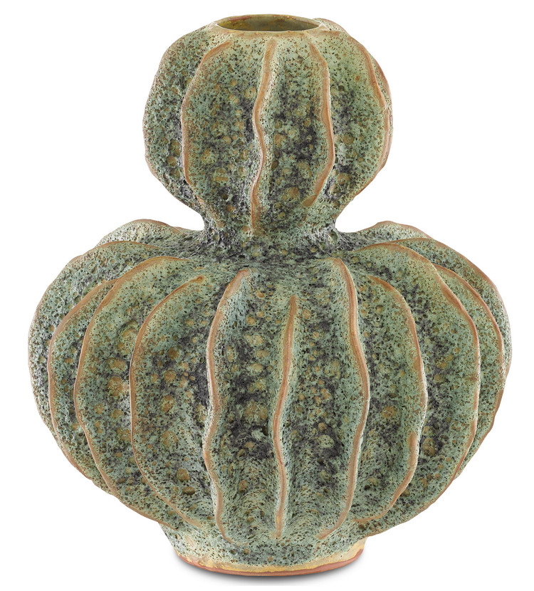 Currey and Company - 1200-0299 - Vase - Sunken Boat - Moss Green