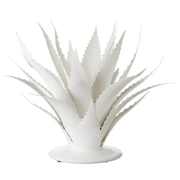 Currey and Company - 1200-0778 - Objet - Agave - Gesso White