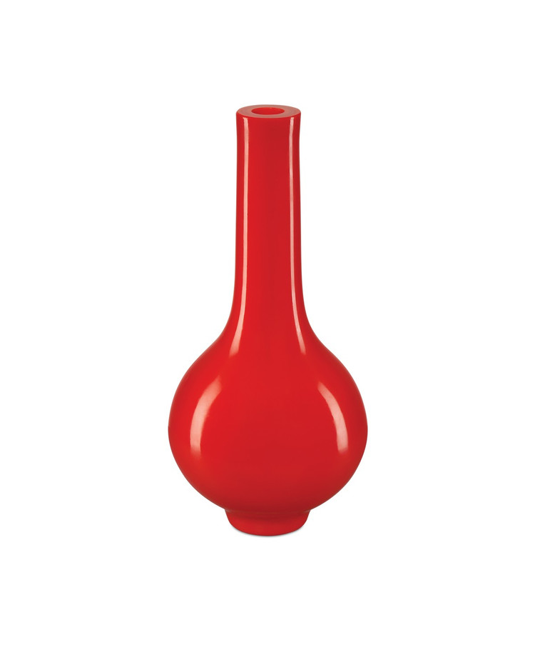 Currey and Company - 1200-0917 - Vase - Bittersweet Collection - Coral Orange