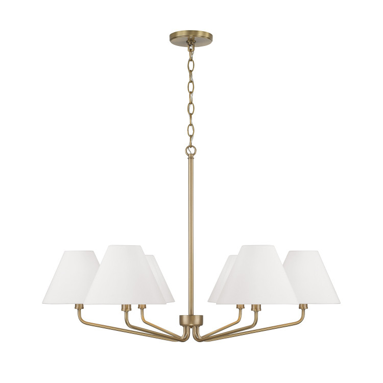 manufacturer_finish:Aged Brass|manufacturer_glass:White Fabric Shade