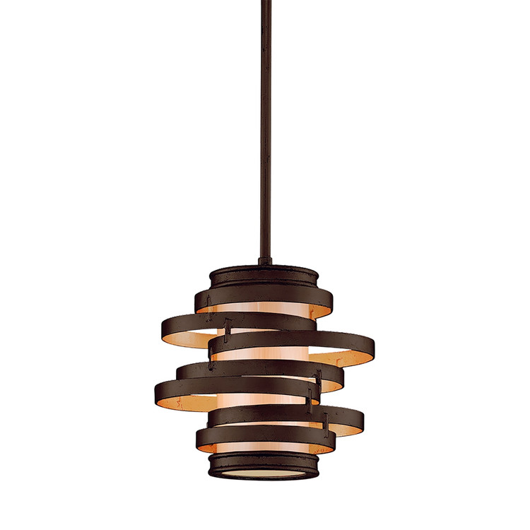 Corbett Lighting - 113-41-BRL/GL - One Light Pendant - Vertigo - Bronze Leaf