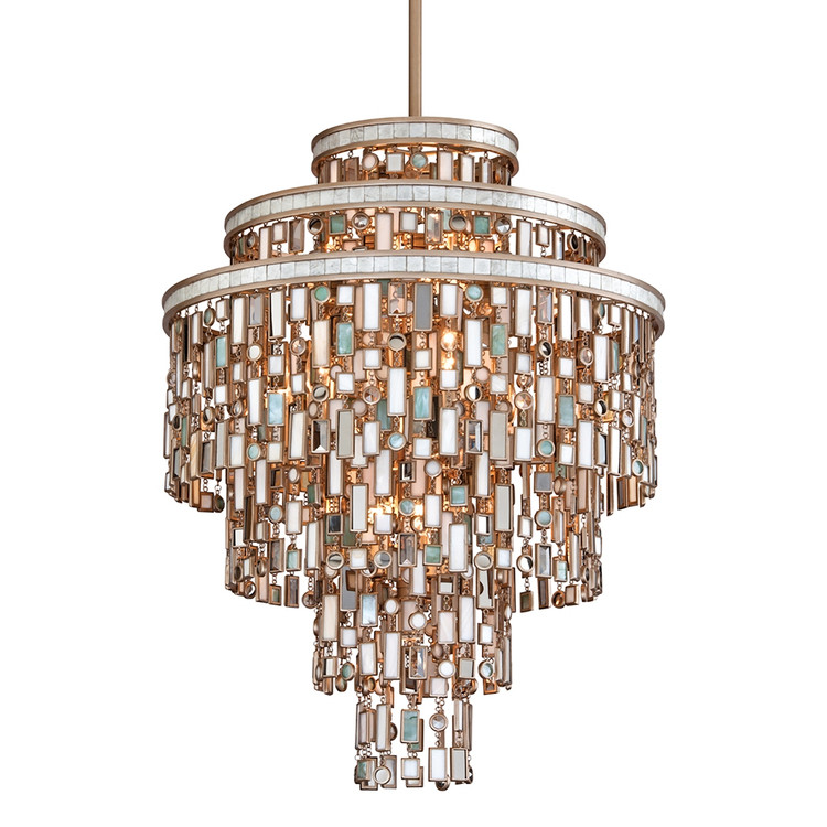 Corbett Lighting - 142-413-CPL - 13 Light Chandelier - Dolcetti - Champagne Leaf