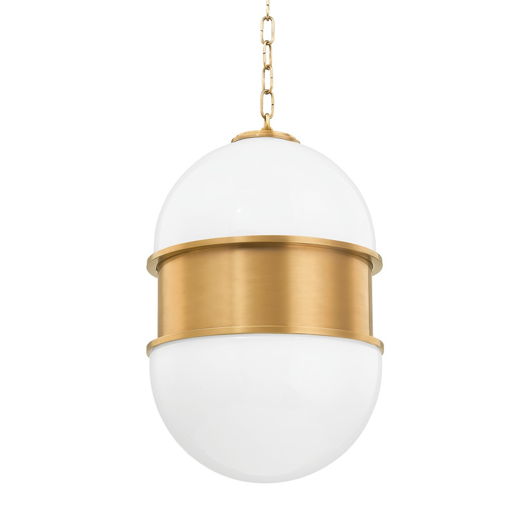 Corbett Lighting - 272-42-VB - One Light Pendant - Broomley - Vintage Brass