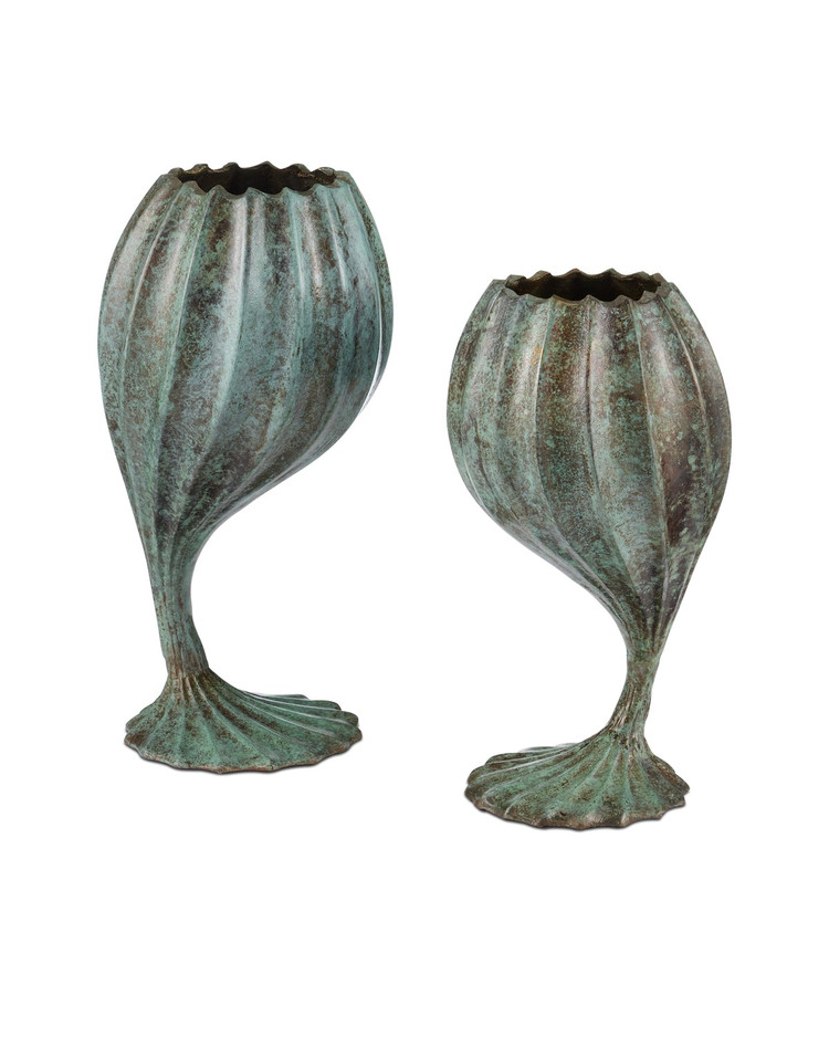 Currey and Company - 1200-0941 - Object Set of 2 - Utrecht Object Set of 2 - Verdigris