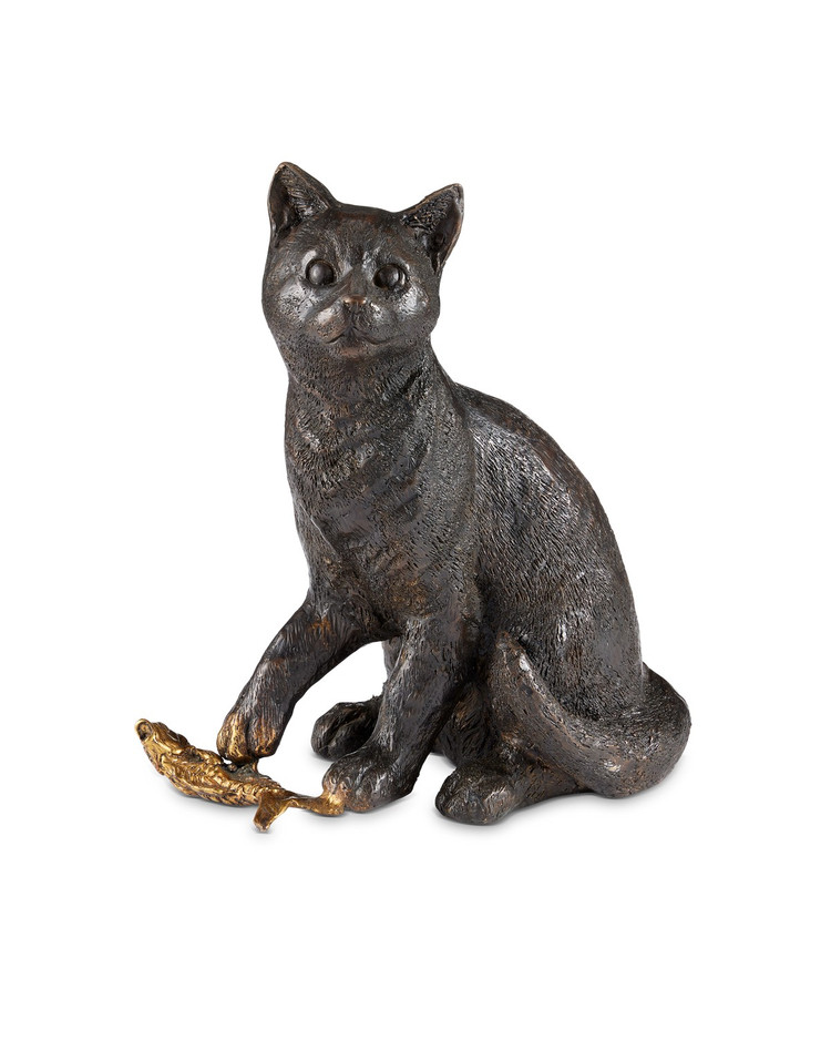 Currey and Company - 1200-0958 - Gatto - Gatto Bronze - Dark Brown/Polished Gold