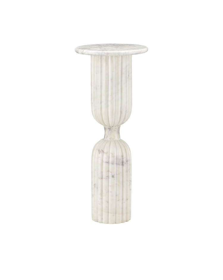 Currey and Company - 3000-0323 - Drinks Table - Passementerie - Natural White