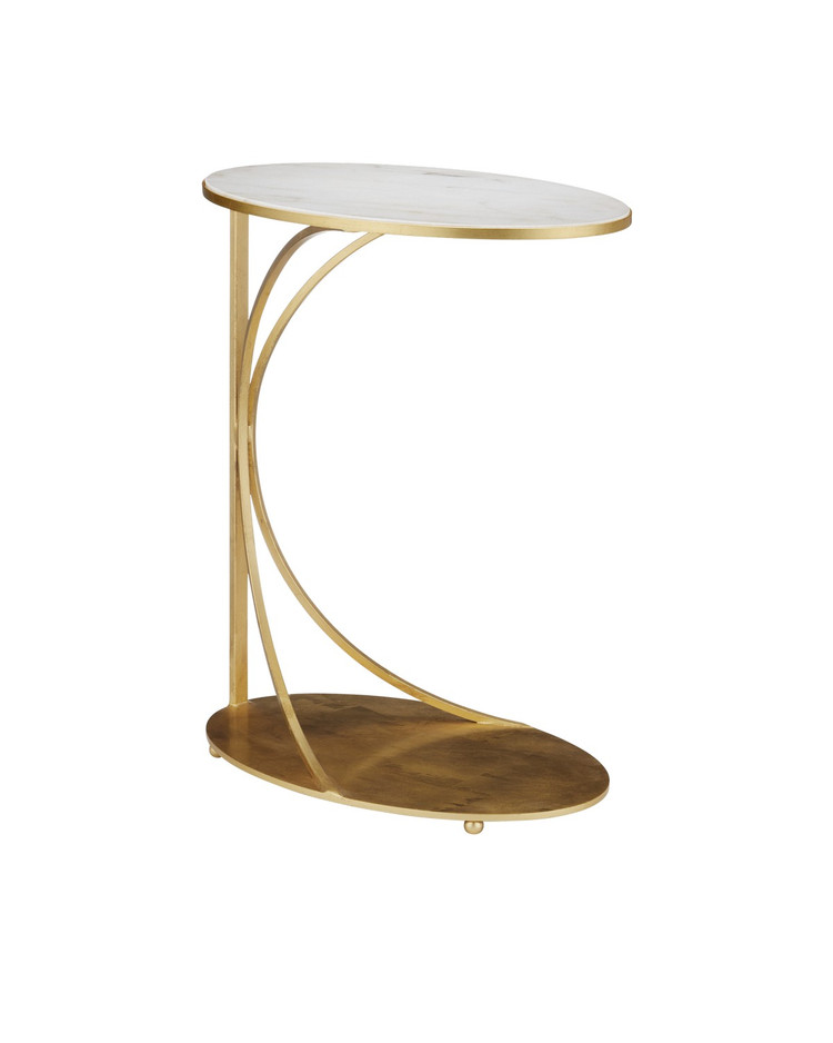 Currey and Company - 4000-0193 - Table - Orla - Gold Leaf/Natural