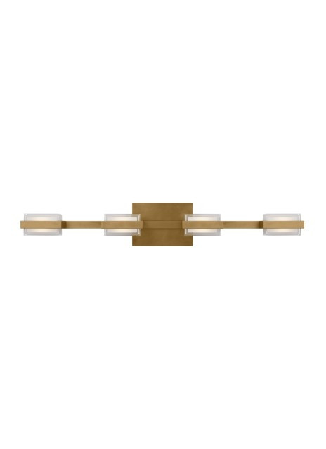 Visual Comfort Modern - 700BCKMD4NB-LED930 - LED Bath Vanity - Kamden - Natural Brass