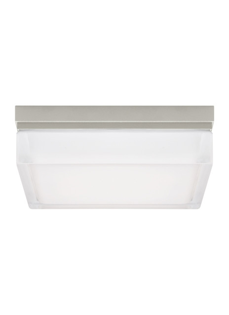 Visual Comfort Modern - 700BXLS-LED3 - LED Flush Mount - Boxie - Satin Nickel