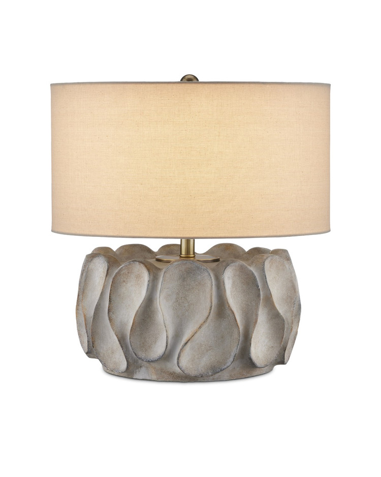 Currey and Company - 6000-0928 - One Light Table Lamp - Weststrand Table Lamp - Gray/Dark Gray/Brown/Light Antique Brass