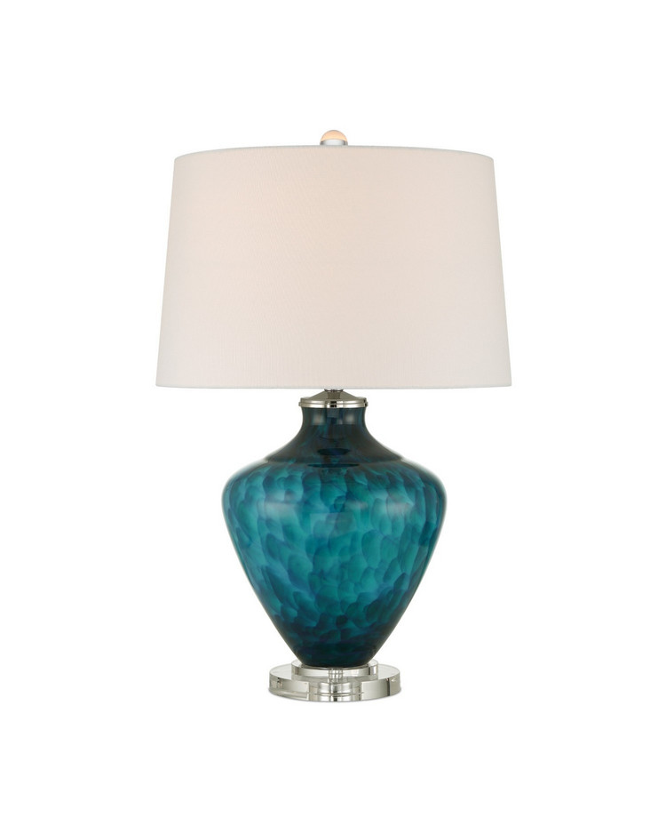 Currey and Company - 6000-1022 - One Light Table Lamp - Sapphire - Blue/Clear
