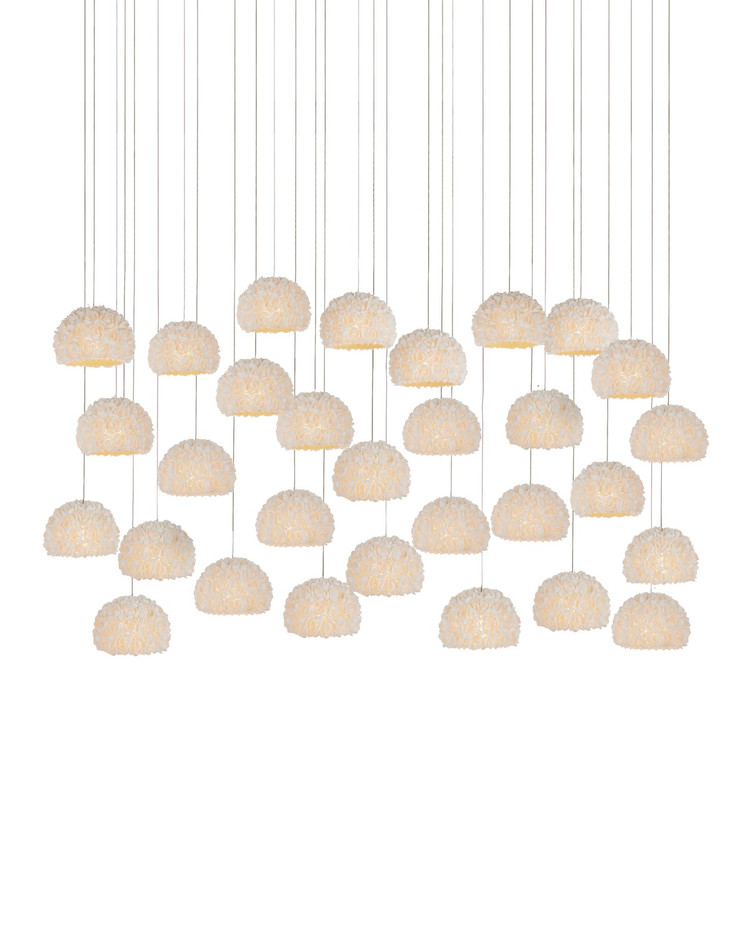 Currey and Company - 9000-1182 - 30 Light Pendant - Virtu - Natural/Silver
