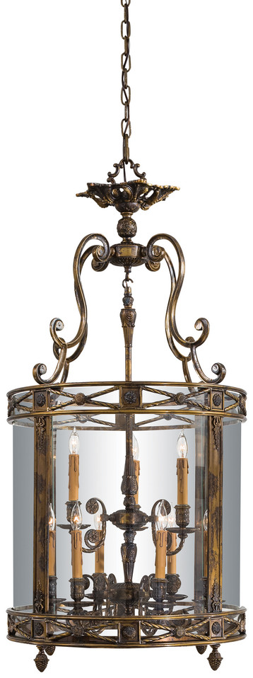 Metropolitan - N3906 - Nine Light Foyer Pendant - Metropolitan - Oxide Brass