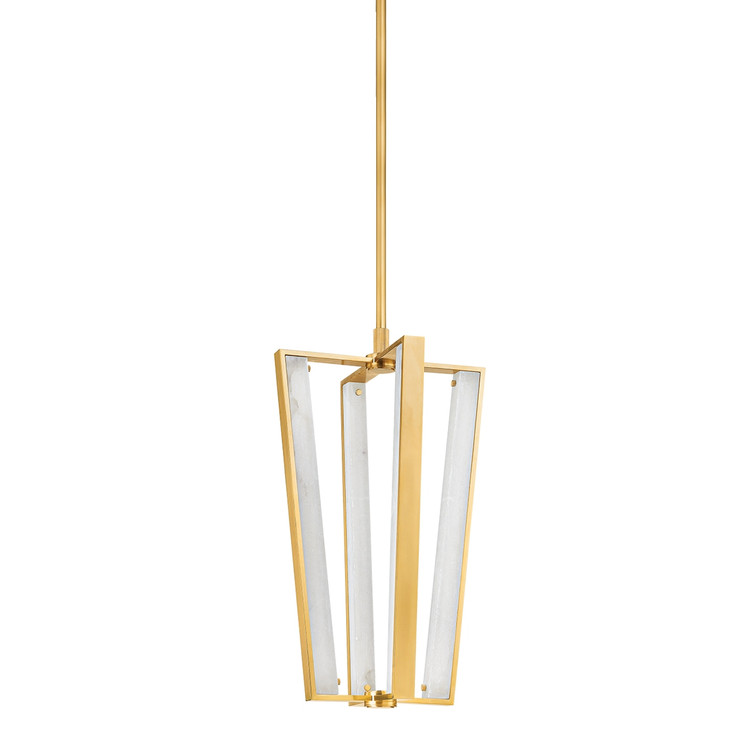 Hudson Valley - 4054-AGB - LED Pendant - Edgemere - Aged Brass