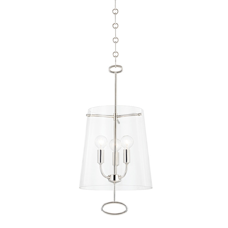 Hudson Valley - 4711-PN - Three Light Pendant - James - Polished Nickel