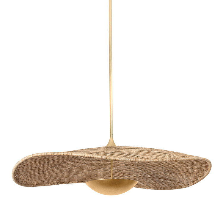 Hudson Valley - 4950-VGL - LED Pendant - Shiloh - Vintage Gold Leaf