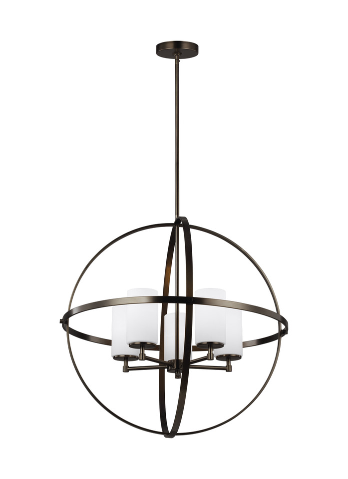 Generation Lighting - 3124605-778 - Five Light Chandelier - Alturas - Brushed Oil Rubbed Bronze
