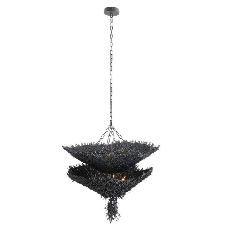 Arteriors - 85036 - Chandelier - Aukland - Matte Blue Gray