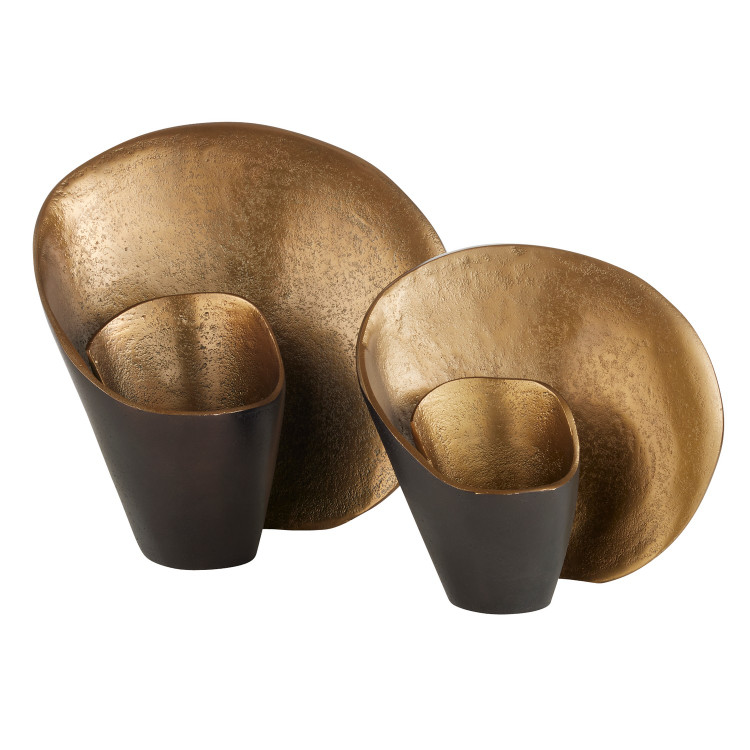 Arteriors - ASI06 - Sculptures Set of 2 - Demarco - Antique Brass/Bronze