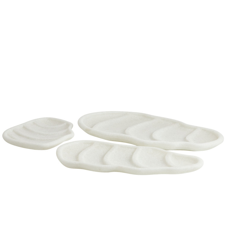 Arteriors - AYC01 - Trays Set of 3 - Chesapeake - Ivory