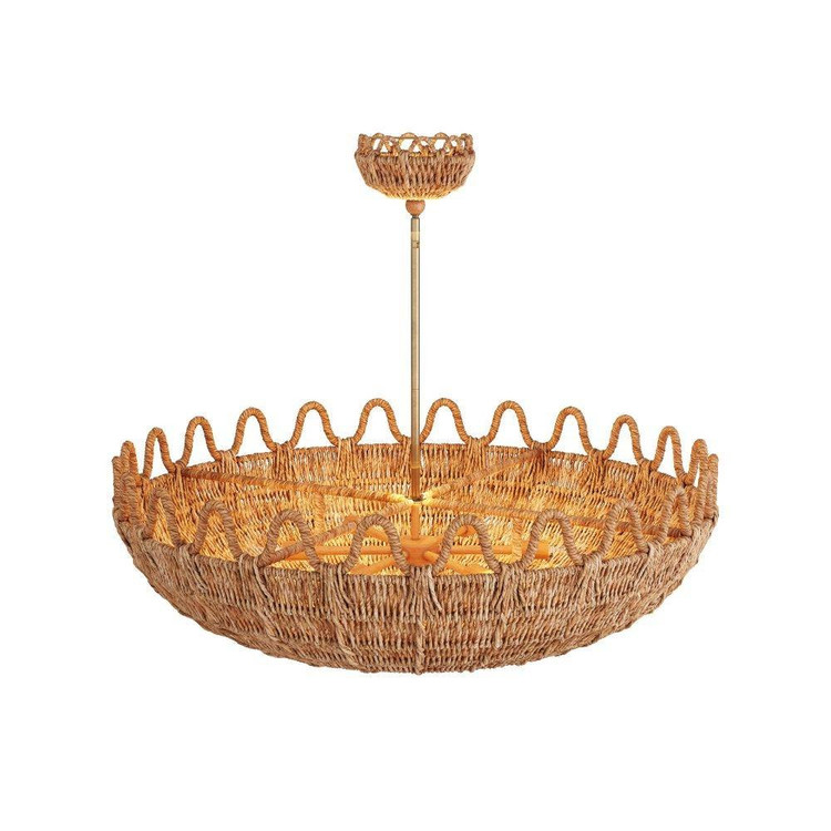 Arteriors - GKDLS01 - Chandelier - Mar - Natural Rattan