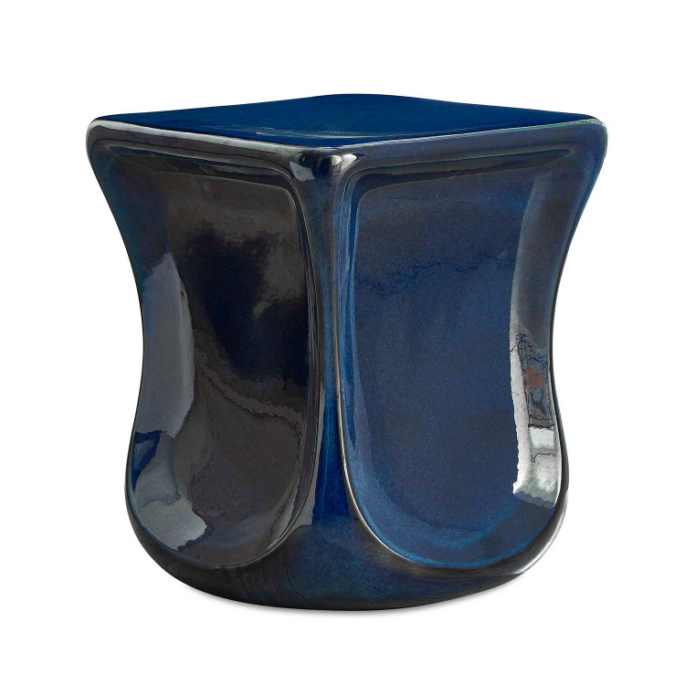 Uttermost - 50208 - Stool - Kaz - Blue Glaze
