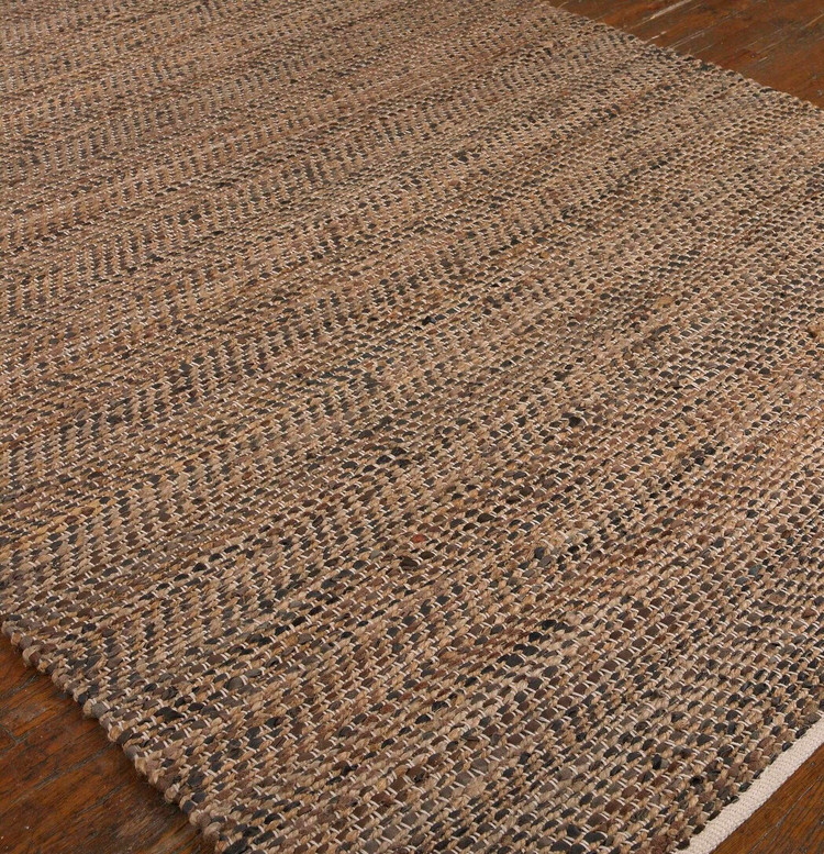 Uttermost - 71001-5 - Rug - Tobais - Brown Leather/Hemp