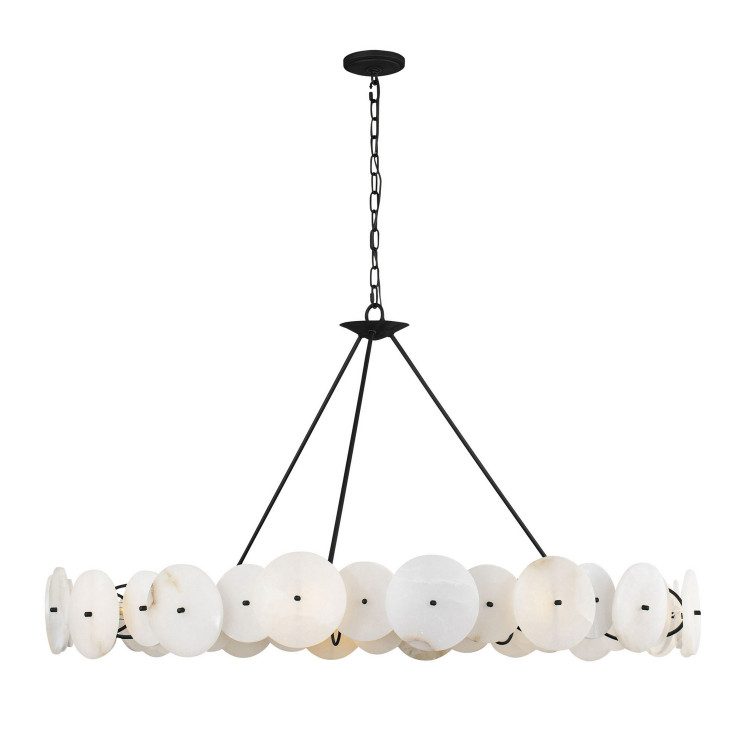 Varaluz - 370C09MB - Nine Light Chandelier - Cosmos - Matte Black