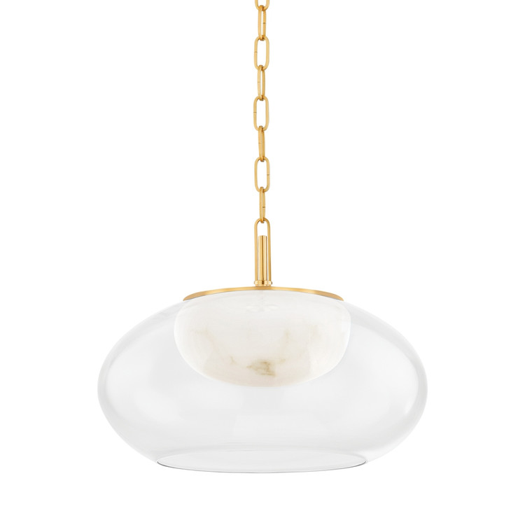 Hudson Valley - 9017-AGB - LED Pendant - Moore - Aged Brass