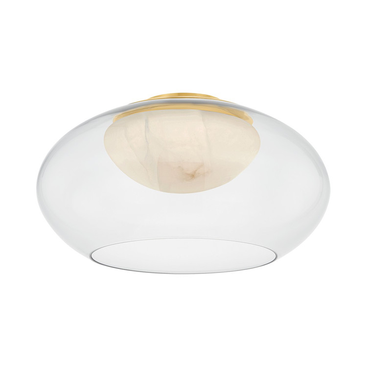 Hudson Valley - 9019-AGB - LED Flush Mount - Moore - Aged Brass