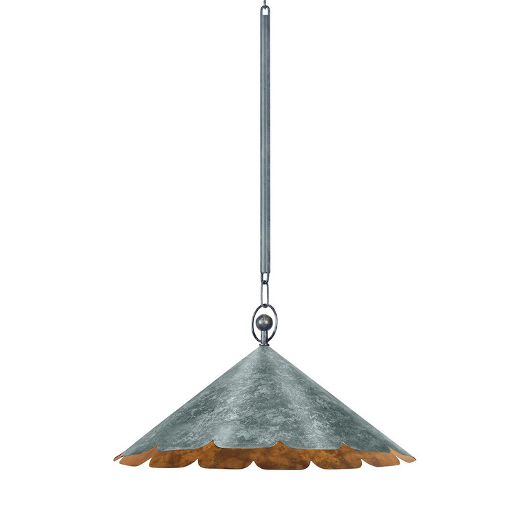 Hudson Valley - CB7621-VER - One Light Pendant - Folly Beach - Verdigris