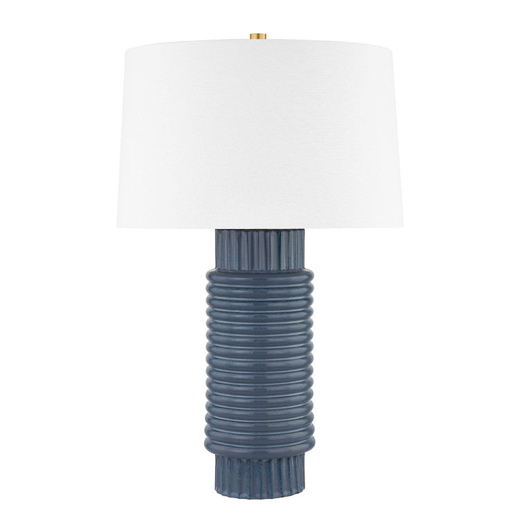Hudson Valley - L1956-AGB/CGR - One Light Table Lamp - Broderick - Aged Brass