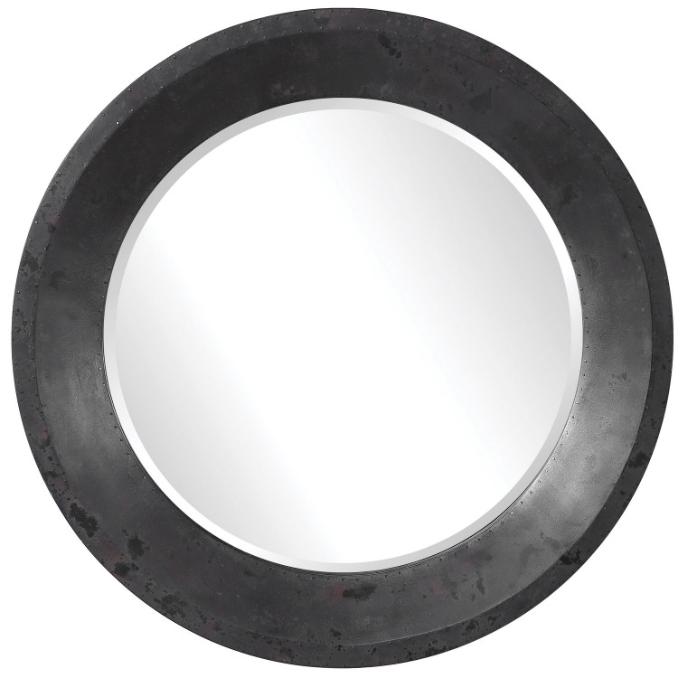 Uttermost - 09589 - Mirror - Frazier - Dark Gray Silver Charcoal And Rust