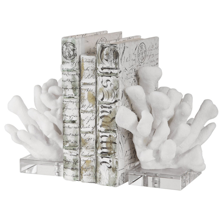 Uttermost - 17549 - Bookends Set/2 - Charbel - White