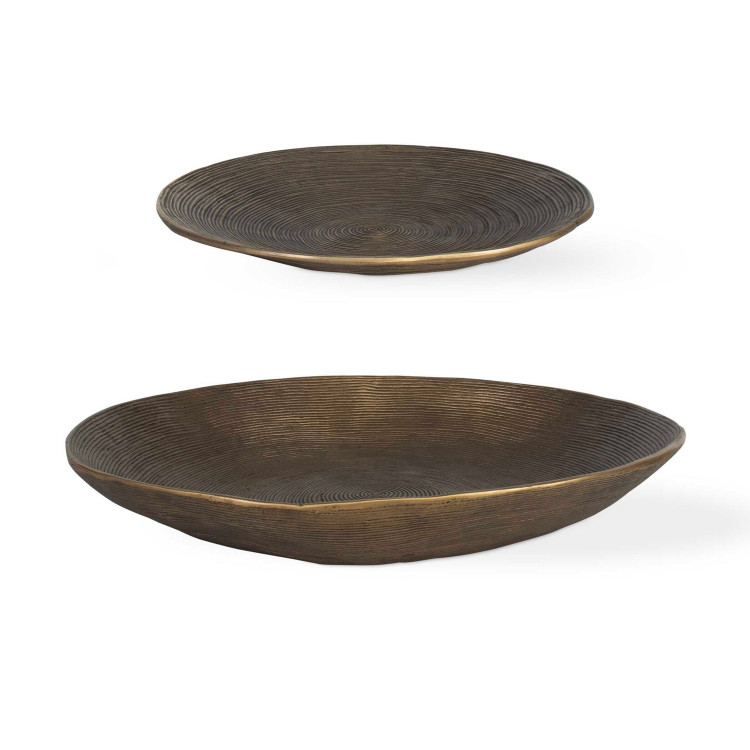 Uttermost - 18255 - Bowl - Stratum - Antique Brass
