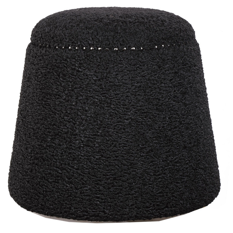 Uttermost - 23575 - Ottoman - Gumdrop - Black Nickel