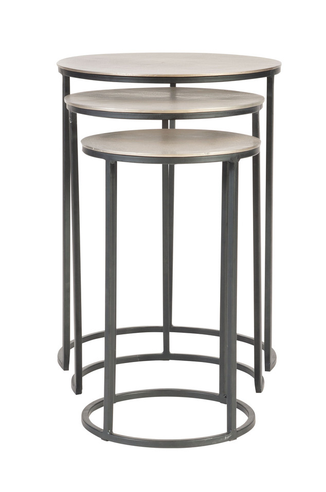 Uttermost - 25057 - Nesting Tables Set/3 - Erik - Antique Nickel