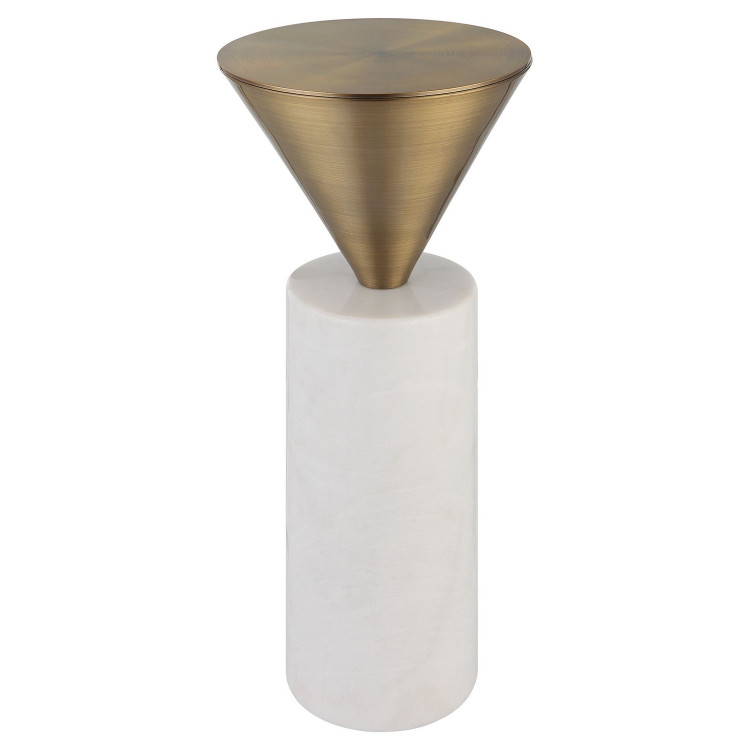 Uttermost - 25250 - Drink Table - Top Hat - Brushed Brass