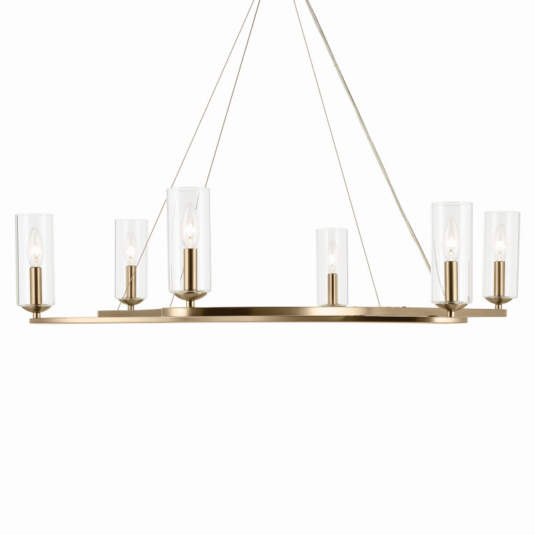 Kichler - 52771CPZ - Six Light Chandelier - Harpin - Champagne Bronze