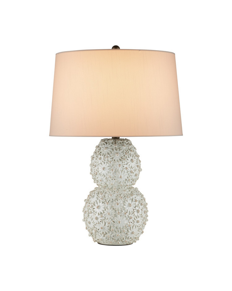 Currey and Company - 6000-1053 - One Light Table Lamp - Jessamine - White